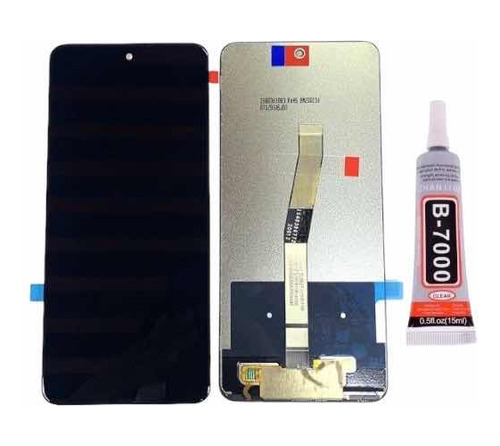Tela Frontal Display Para Redmi Note 9s 9 Pro Oled + Cola