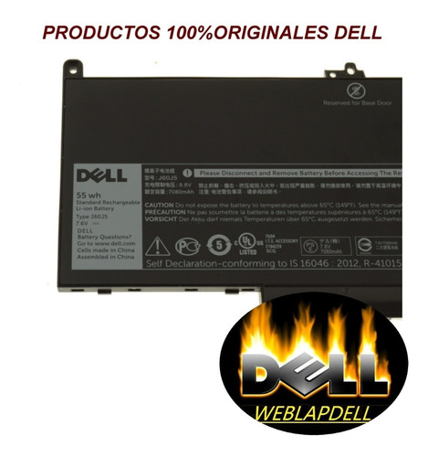  Original Bateria Dell Latitude E7270 E7470 55 Wh 7.6v J60j5