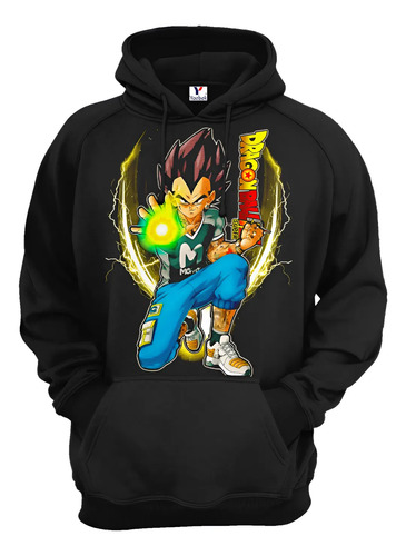 Sudadera Vegeta Dragon Ball, Unisex Capucha Y Cangurera 08