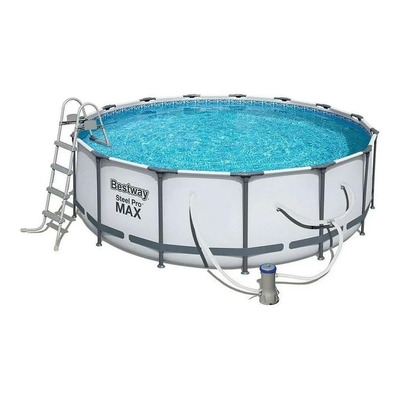 Alberca Bestway Steel Pro Max Piscina Estructural 4.57 M Color Gris Piedra prismática | Envío gratis