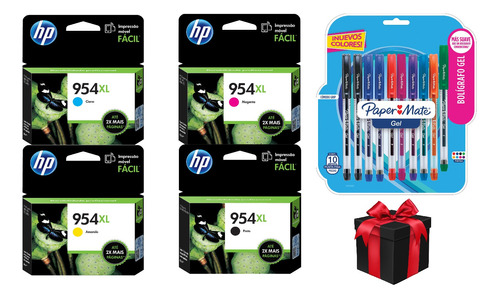 Pack 4 Cartucho Tinta Hp 954xl N C M Y Original +obsequio*