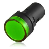 Luz Piloto Ojo De Buey 12mm Con Led Verde