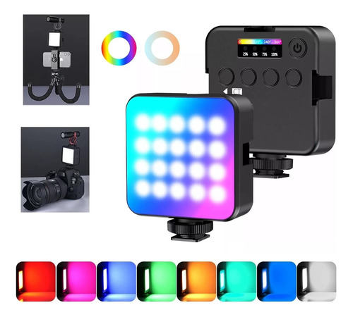 Luz Led Para Fotos Vídeos Fotografia Lâmpada Vl49 Rgb Light