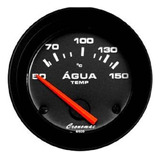 Termômetro Elétrico Temperatura Agua Willys 52mm - Preto