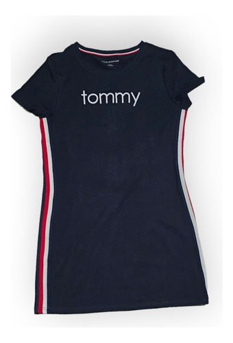 Vestido Tommy Hilfiger De Mujer Talla Chica Color Azul Marin