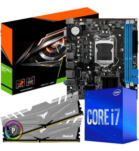 Kit Gamer Intel I7 / Placa Geforce 4gb / Placa Mãe / 8gb Ram