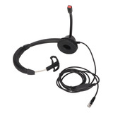 Auriculares Monoaurales De Servicio Al Cliente Con Ajuste De