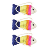 Juguete Teaser Fish Toy Para Gatos Y Mascotas, 3 Unidades A