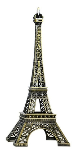 Torres Eiffel Metal Mediano Hermoso  Adorno De 22 Cm 