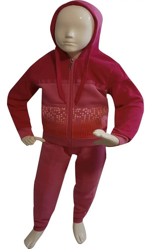 Conjunto Deportivo Pants Niña De Felpa Con Borrega Rb106