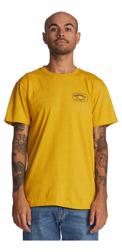 Polera Quiksilver Into Clouds Hombre Amarillo