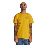 Polera Quiksilver Into Clouds Hombre Amarillo