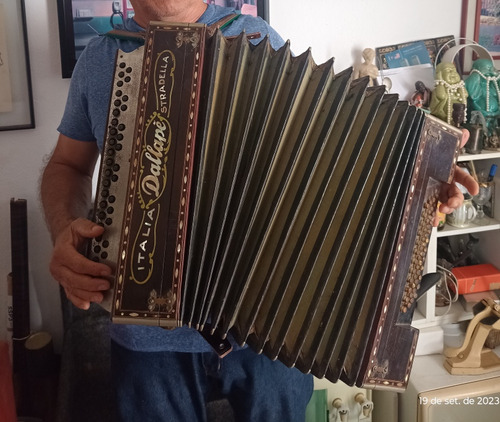 Sanfona Acordeon 48 Baixos Dallapé Cromática Stradella Italy