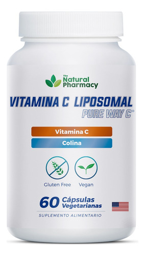 Vitamina C Liposomal + Colina Patentada 500 Mg 60 Cápsulas