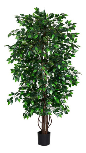 Arbol Artificial Ficus Verde Decorativo 1.8m+maceta Regalo