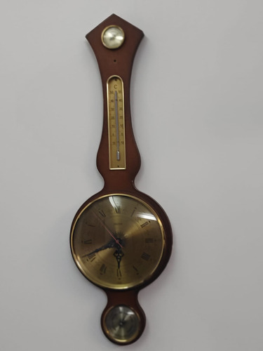 Reloj De Pared  Antiguo De Pared Con Termometro Nisme