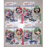 Mario Y Luigi Mario Kart Hot Wheels Lote 4 Pzas.