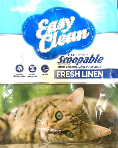 Arena Aglomerante Easy Clean Fresh Linen 9kg La Mejor! 