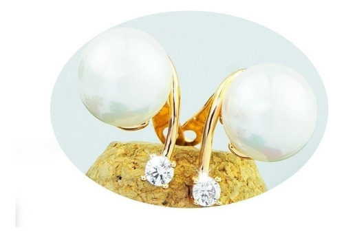 Aretes Pendientes Broqueles Oro 18k Elegante Regalo Mama