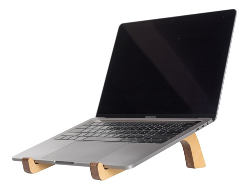 Soporte Base Notebook Apoya Laptop Madera Diseño | Mite