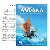 Partitura Piano Moana Piano/vocal/guitar 7 Songs Digital Oficial