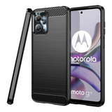 Funda Tpu Fiber Carbon Antigolpe Para Motorola Moto G13 G23