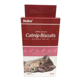 Galletas Bioline Catnip Biscuits Para Gatos Salmón 80g