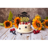 Glitter Congrats Mba 2022 - Decoración Para Tartas, Color Do