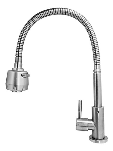 Griferia Agua Fria Lavaplatos Flexible Acero 304 Inox