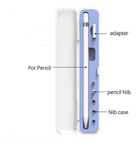 Estuche Acolchonado Compatible Con Lápiz Apple Pencil 1 Y 2