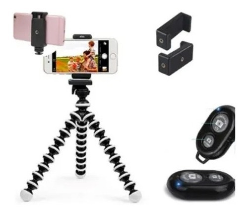 Kit Trípode+soporte Celular+disparador Selfi Gorila 23cm