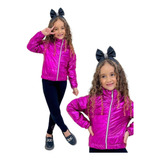 Conjunto Para Menina De Inverno Metalizado Infantil Feminino