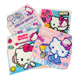 Pack 12 Toallas Cuadrada De 30 X 30 Cm, Hello Kitty, Origina