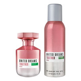 Set Benetton United Dreams Together For Her Edt 80ml Premium
