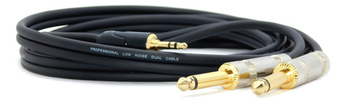 Cable Miniplug Estereo A Dos Plug Mono Studio Z Sin Ruido 