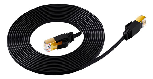 Cable Red 3m Plano Categoría Cat8 Utp Rj45 Ethernet Internet