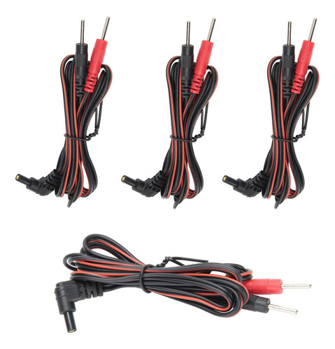 4 Cables Repuesto Tens Ems Electrodos Terapia Alta Calidad