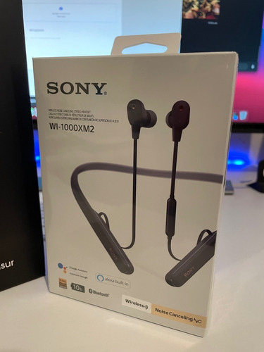 Sony Wi-1000xm2 Inalámbrico Detrás Del Cuello En El Oído Con Color Negro