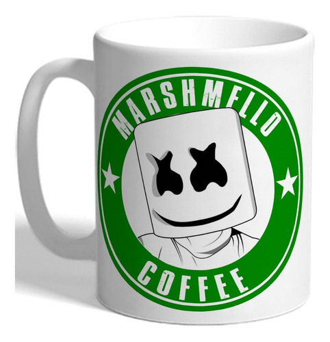 Taza De Plastico Marshmello Cofee Personalizada #2