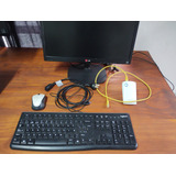 Pc Completa + Monitor LG Led 19  + Teclado + Mouse + Wifi