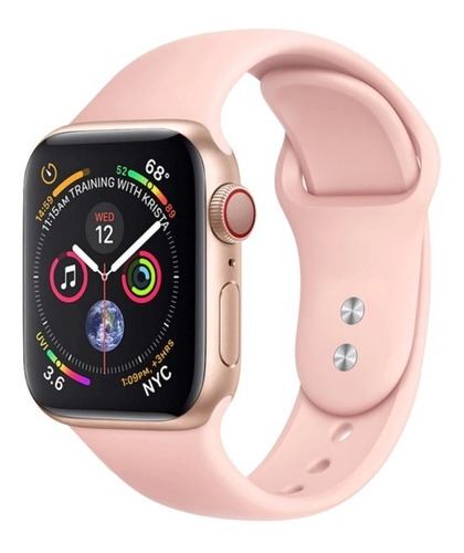 Malla Silicona Apple Watch 42/44/45mm S / M Alternativo Rosa