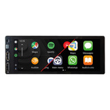 Estereo 1 Din 6.8  Bcm-680a Gps Car Play Android Auto Usb Fm