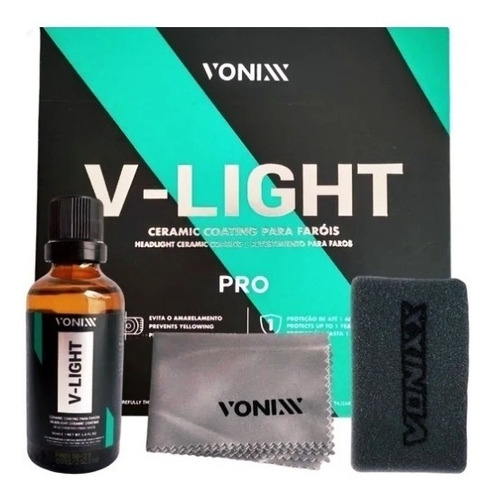 V-light Vitrificador Para Faróis Automotivos 50ml Vonixx 