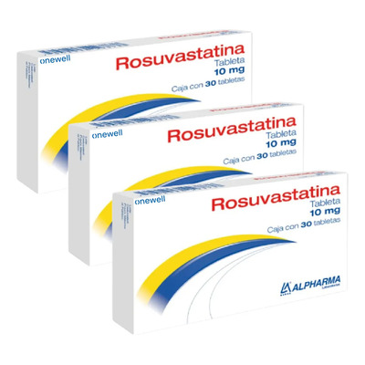 Alpharma Rosuvastatina 10mg. - Laboratorios Alpharma, S.a. De C.v | Envío gratis
