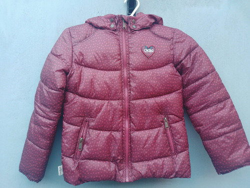 Campera Inflable Oshkosh Niña Talle 8. Abrigada Impecable