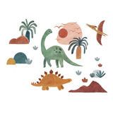 Vinilo Decoración Infantil Pieza Niños - Dinosaurio Acuarela