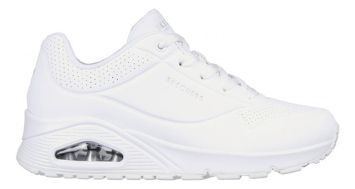 Zapatilla Mujer Uno Stand On Air Blanco Skechers