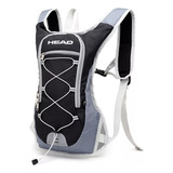 Mochila Running Ciclismo Head 17 Lts Trekking Deportiva Color Negro/gris Diseño De La Tela Liso