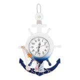 Garneck Reloj De Playa Reloj De Pared Náutico Ancla De Mader