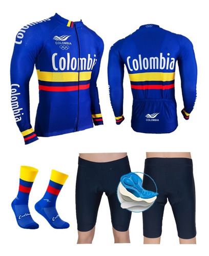 Ciclismo Jersey Licra +medias+ Badana Pantaloneta-envio$0-